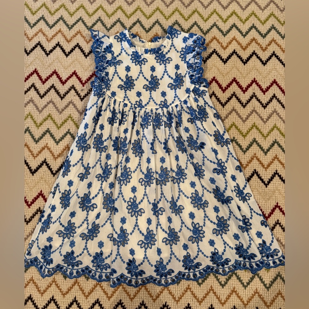 Pink Chicken Eyelet Dress